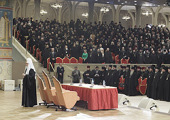 Участники Епархиального собрания города Москвы вознесли молитву о упокоении души новопреставленного протоиерея Александра Филиппова