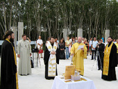 Закладкой храма Святой Троицы на Пхукете завершился визит архиепископа Волоколамского Илариона в Таиланд
