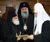 Патриаршее поздравление Католикосу-Патриарху всея Грузии Илии II с годовщиной интронизации