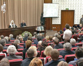 Встреча Святейшего Патриарха Кирилла с преподавателями и слушателями Российской академии госслужбы