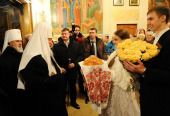 Предстоятель Русской Церкви посетил Никольский собор Алма-Аты