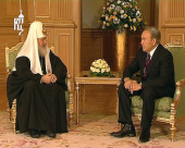 Состоялась встреча Святейшего Патриарха Кирилла с Президентом Республики Казахстан Н.А. Назарбаевым
