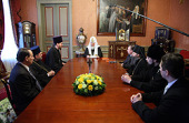 Святейший Патриарх Кирилл принял делегацию Свято-Владимирской духовной семинарии Православной Церкви в Америке