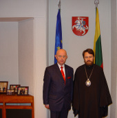 Состоялась встреча архиепископа Илариона с послом Литовской Республики в Российской Федерации