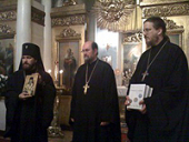 Архиепископ Волоколамский Иларион встретился с ректором и генеральным канцлером Свято-Владимирской духовной семинарии