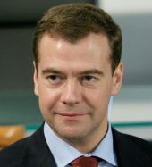 Поздравление Президента России Д.А. Медведева Предстоятелю Русской Православной Церкви по случаю первой годовщины Патриаршей интронизации