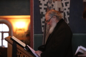 В понедельник первой седмицы Великого поста Святейший Патриарх Кирилл молился в Зачатьевском ставропигиальном монастыре