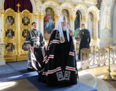 Во вторник первой седмицы Великого поста Святейший Патриарх Кирилл молился за утренним богослужением в Богородице-Рождественском женском монастыре