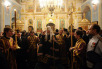 Патриаршее служение в храме бывшего Заиконоспасского монастыря в канун праздника Торжества Православия