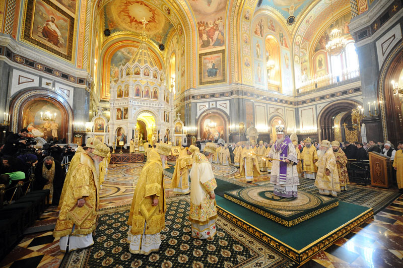 Патриаршее служение в неделю Торжества Православия