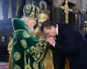 Блаженнейший митрополит Владимир совершил молебен по случаю завершения выборов на Украине и благословил избранного президента страны