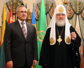 Святейший Патриарх Кирилл встретился с Президентом Ливана Мишелем Сулейманом