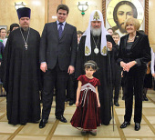 Святейший Патриарх Кирилл встретился с одаренными детьми — стипендиатами фонда «Новые имена»