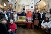Кардинал Венеции посетил православный приход святых Жен-мироносиц