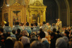Патриаршее служение в Богоявленском кафедральном соборе в канун празднования иконе Божией Матери «Споручница грешных»