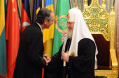 Святейший Патриарх Кирилл встретился с Президентом Республики Гватемала Альваро Коломом Кабальеросом