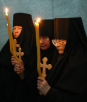 Патриаршее служение в канун Великого вторника в Иоанно-Предтеченском монастыре Москвы