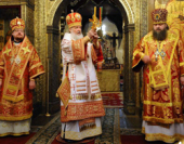 Слово Святейшего Патриарха Кирилла после Божественнной литургии в понедельник Светлой седмицы в Успенском соборе Кремля