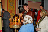 Впервые за многие годы в главном храме Чечни состоялось ночное Пасхальное богослужение