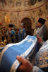 Патриаршее служение в праздник Благовещения Пресвятой Богородицы в Благовещенском соборе Московского Кремля