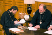 Подписан договор о сотрудничестве между Отделом внешних церковных связей и Издательством Московской Патриархии