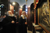 Предстоятели Александрийской и Русской Православных Церквей посетили монастырь святого Георгия в Каире