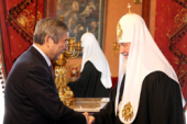 Святейший Патриарх Кирилл встретился с генеральным секретарем Евразийского экономического сообщества