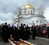 Святейший Патриарх Кирилл посетил Ново-Тихвинский женский монастырь Екатеринбурга