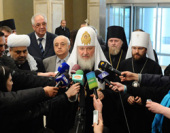 Визит Святейшего Патриарха Кирилла в Азербайджан. Встреча в аэропорту.