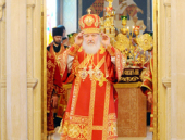 Святейший Патриарх Кирилл совершил Божественную литургию в кафедральном соборе святых Жен-мироносиц г. Баку