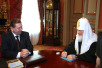 Встреча Святейшего Патриарха Кирилла с губернатором Курской области А.Н. Михайловым