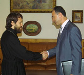 Председатель Отдела внешних церковных связей Московского Патриархата встретился с послом Палестины