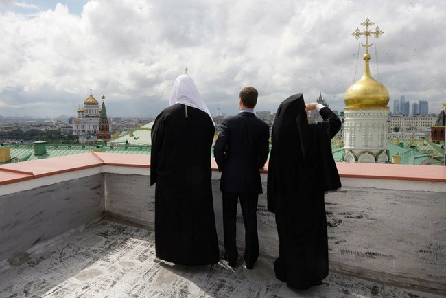 Встреча Президента России с Предстоятелями Константинопольской и Русской Православных Церквей