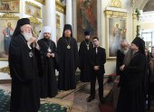 Святейший Патриарх Константинопольский Варфоломей посетил Троицкий собор Свято-Данилова монастыря
