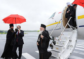В ходе визита в Русскую Православную Церковь Святейший Патриарх Константинопольский Варфоломей прибыл в Санкт-Петербург