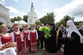 Святейший Патриарх Кирилл посетил Спасо-Преображенский мужской монастырь в Рославле