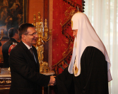 Встреча Предстоятеля Русской Православной Церкви с Послом Албании в Российской Федерации С. Гиокой