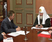 Святейший Патриарх Кирилл встретился со статс-секретарем — заместителем министра внутренних дел Российской Федерации С.П. Булавиным