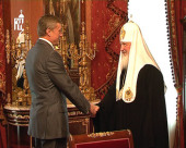 Святейший Патриарх Кирилл встретился с секретарем Организации Договора о коллективной безопасности Н.Н. Бордюжей