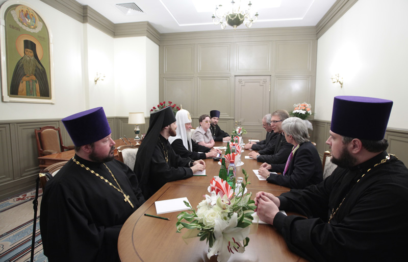 Встреча Святейшего Патриарха Кирилла с генеральным секретарем Всемирного Совета Церквей
