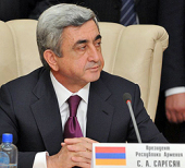Патриаршее поздравление Президенту Республики Армения С.А. Саргсяну с днем рождения