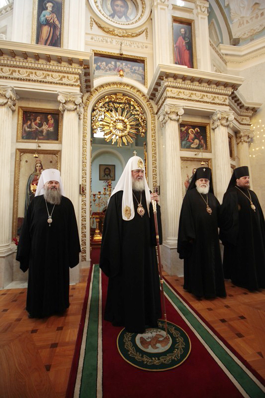 Патриарший визит в Тверскую епархию. Посещение соборов и Екатерининского монастыря города Твери.