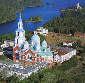 Святейший Патриарх Кирилл посетил Спасо-Преображенский собор Валаамского монастыря