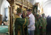Патриарший визит на Валаам. Божественная литургия в Спасо-Преображенском соборе.