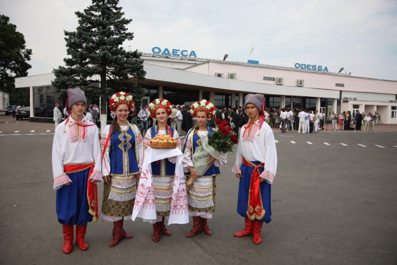 Патриарший визит на Украину. Прибытие в Одессу.
