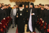 Патриарший визит на Украину. Встреча с преподавателями и учащимися Одесской духовной семинарии.