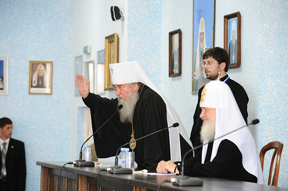 Патриарший визит на Украину. Встреча с духовенством Днепропетровской епархии.