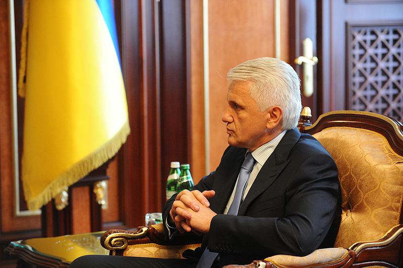 Патриарший визит на Украину. Встреча с Председателем Верховной Рады Украины В.М. Литвиным.