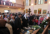 Святіший Патріарх Кирил відвідав кафедральний Свято-Георгіївський Морський собор міста Балтійська