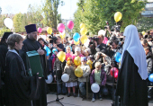Святейший Патриарх Кирилл совершил освящение первого в Калининградской области православного детского сада
